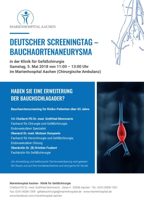 Deutscher Screeningtag Bauchaortenaneurysma